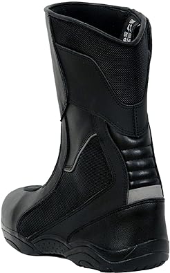 Black Touring Motorbike Leather Boots