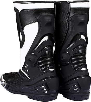 DRH Rapido Mens Motorbike Racing Boots Leather Sports Shoes