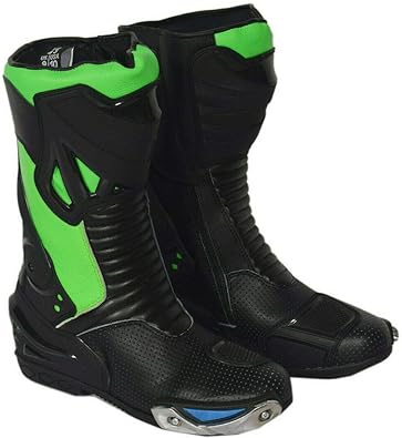 DRH Rapido Mens Motorbike Racing Boots Leather Sports Shoes